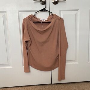 Off the shoulder knit top